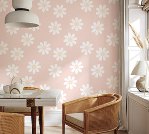 Pretty Daisy (several colourways) | Removable PhotoTex Wallpaper