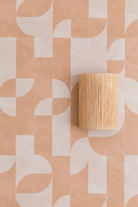 Peachy Tiles | Removable PhotoTex Wallpaper